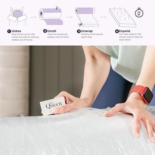 12 Inch Queen Mattress in a Box Hybrid Gel Memory Foam Pocket Spring Soft Plush
