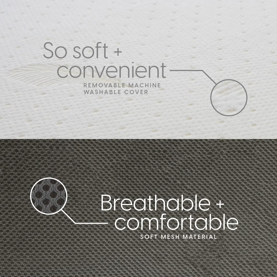 Washable Cover Full Tri Fold Mattress 75x52x4 Inches
