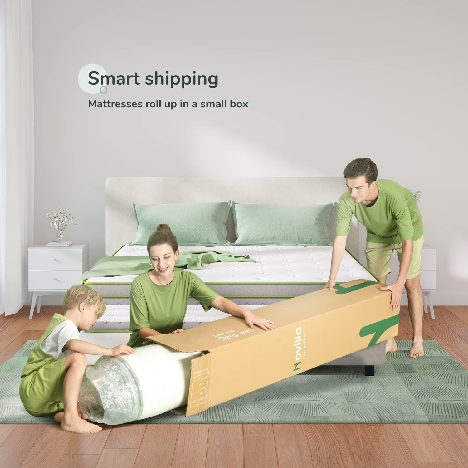 12″ Queen Hybrid Pillow Top Mattress with Gel Memory Foam & Coils