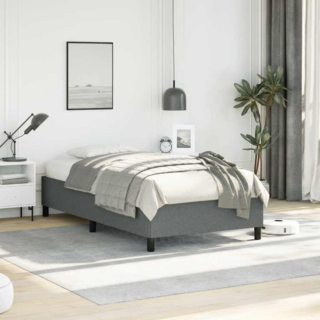 Bed Frame, Fabric, Easy Assembly, No Mattress vidaXL