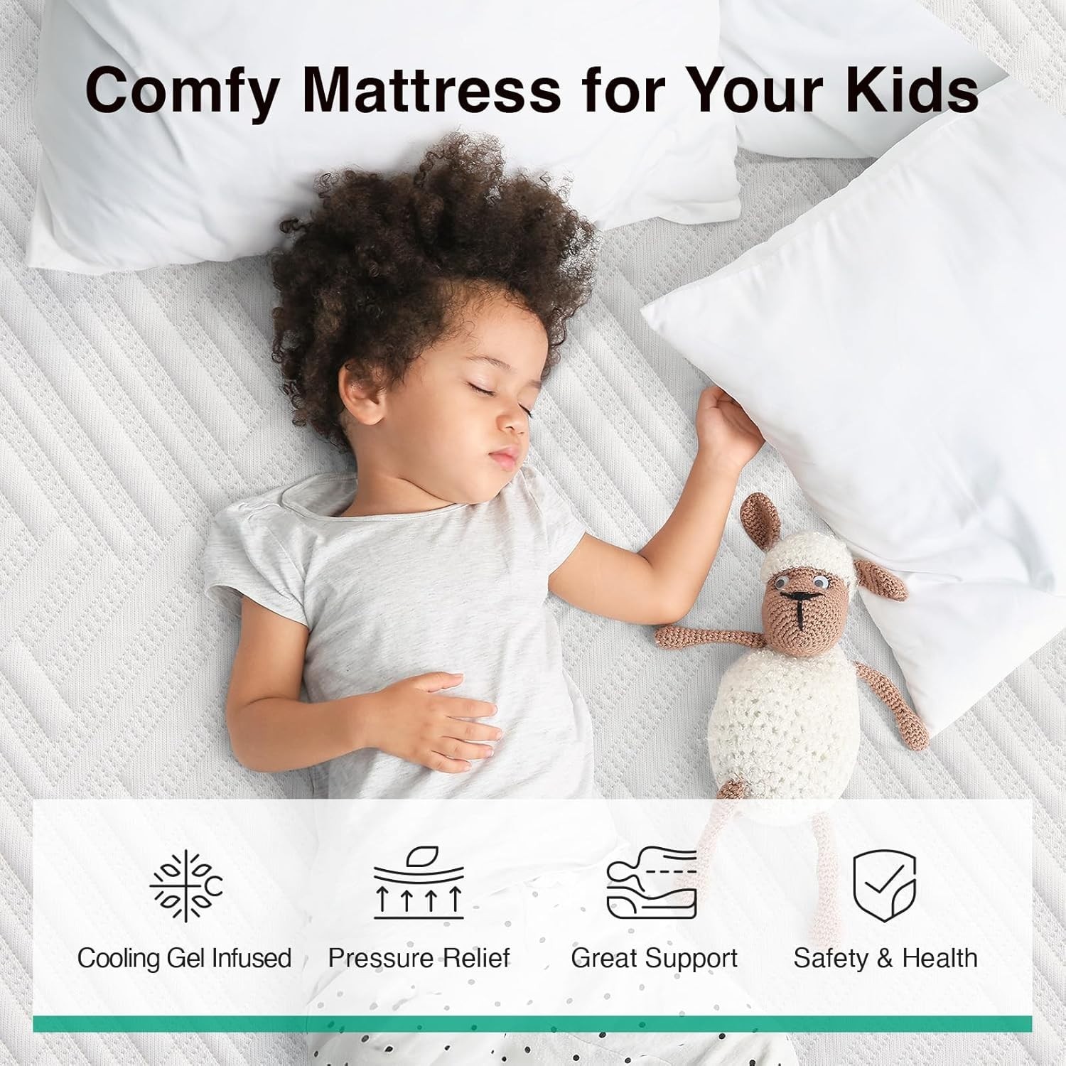 Bliss Twin Gel Memory Foam Mattress 6-Inch – Cool Sleep & Pressure Relief