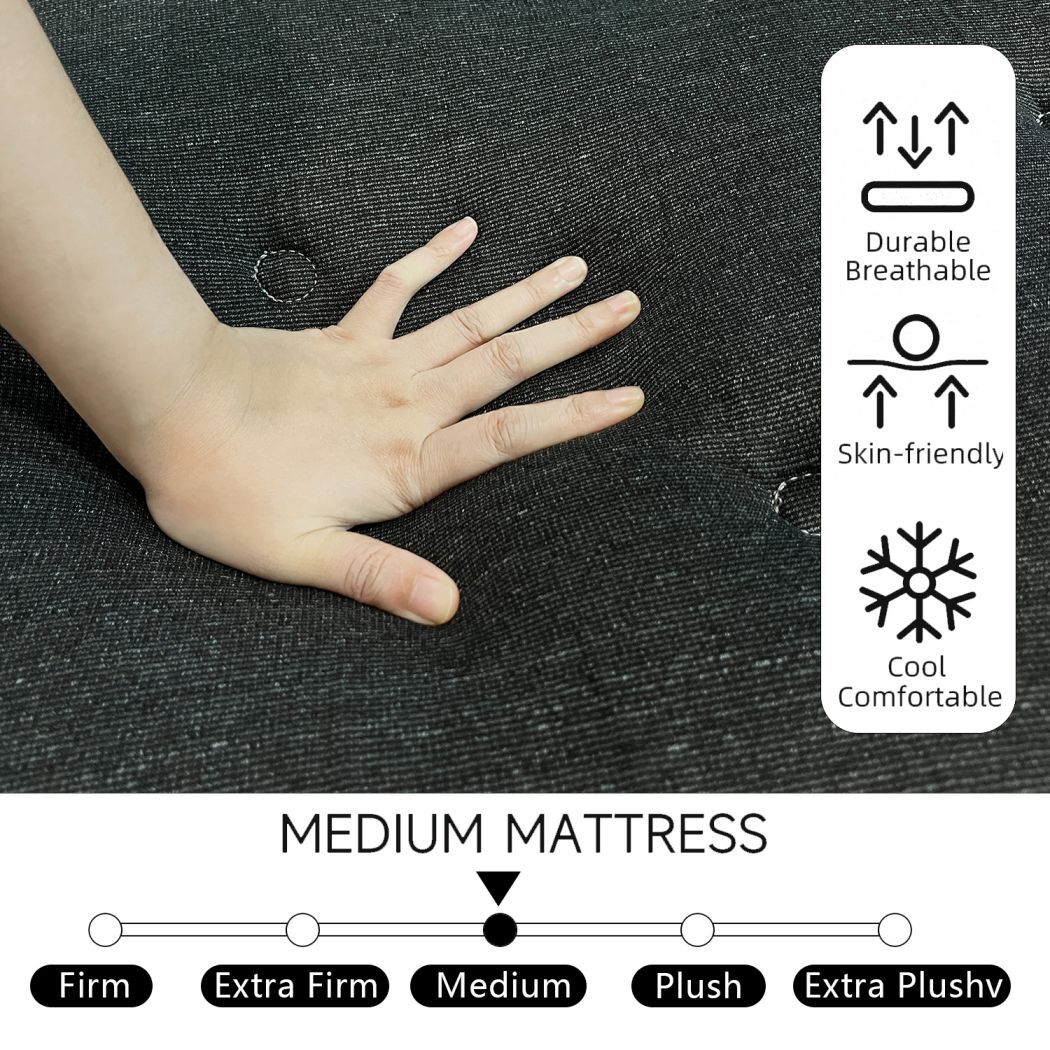 12″14″ Mattress in A Box Twin Full Queen King Size Hybrid Foam InnerSpring Black