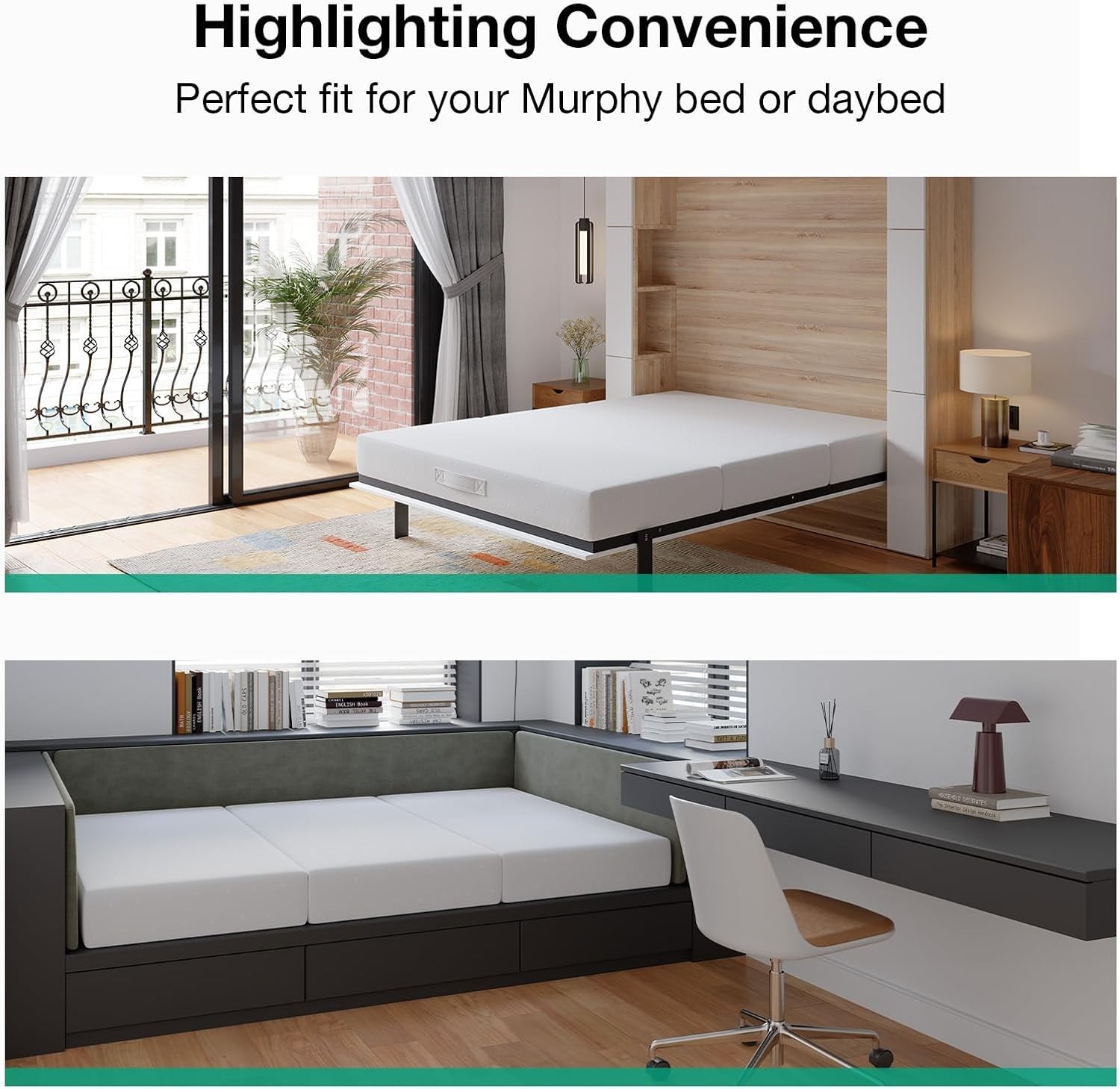 Foldable Mattress Queen | 6 inch Folding Mattress Floor Sofa | Trifold Mattre…
