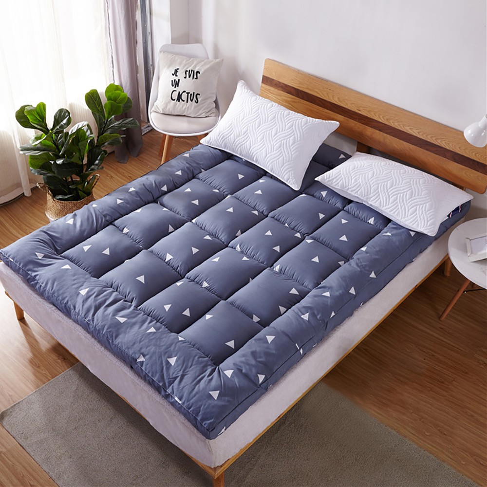 Quilted Mattress Pad Soft Cooling Mattress Topper Sleeping Pad Full/Queen/King