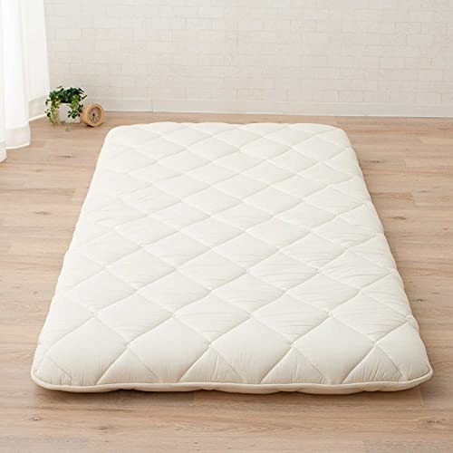 Foldable Futon Mattress Topper CLASSE Full (Mattress 55x79in) White Japanese