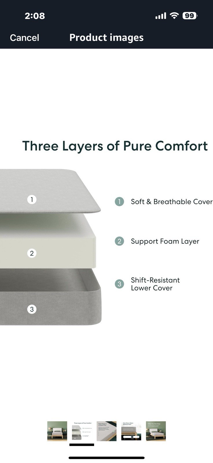 Siena 6″ King Foam Mattress – Medium Firm – 180 Night Trial – Premium