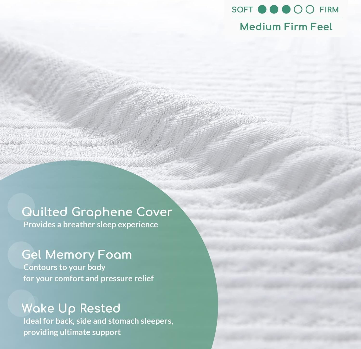 Airdown Twin Mattress, 8 Inch Memory Foam Mattress for Kids, Medium Firm#2678MR8