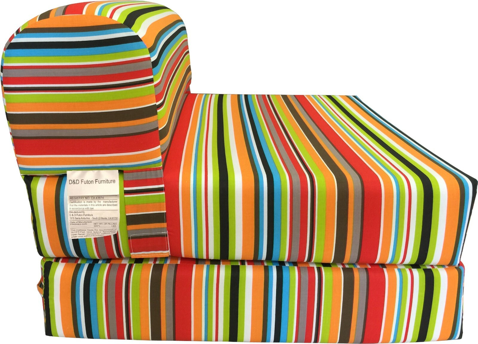 Twin Flip Chair Folding Foam Beds, Portable Sofa Bed, Couch 6x36x70, Multi Color