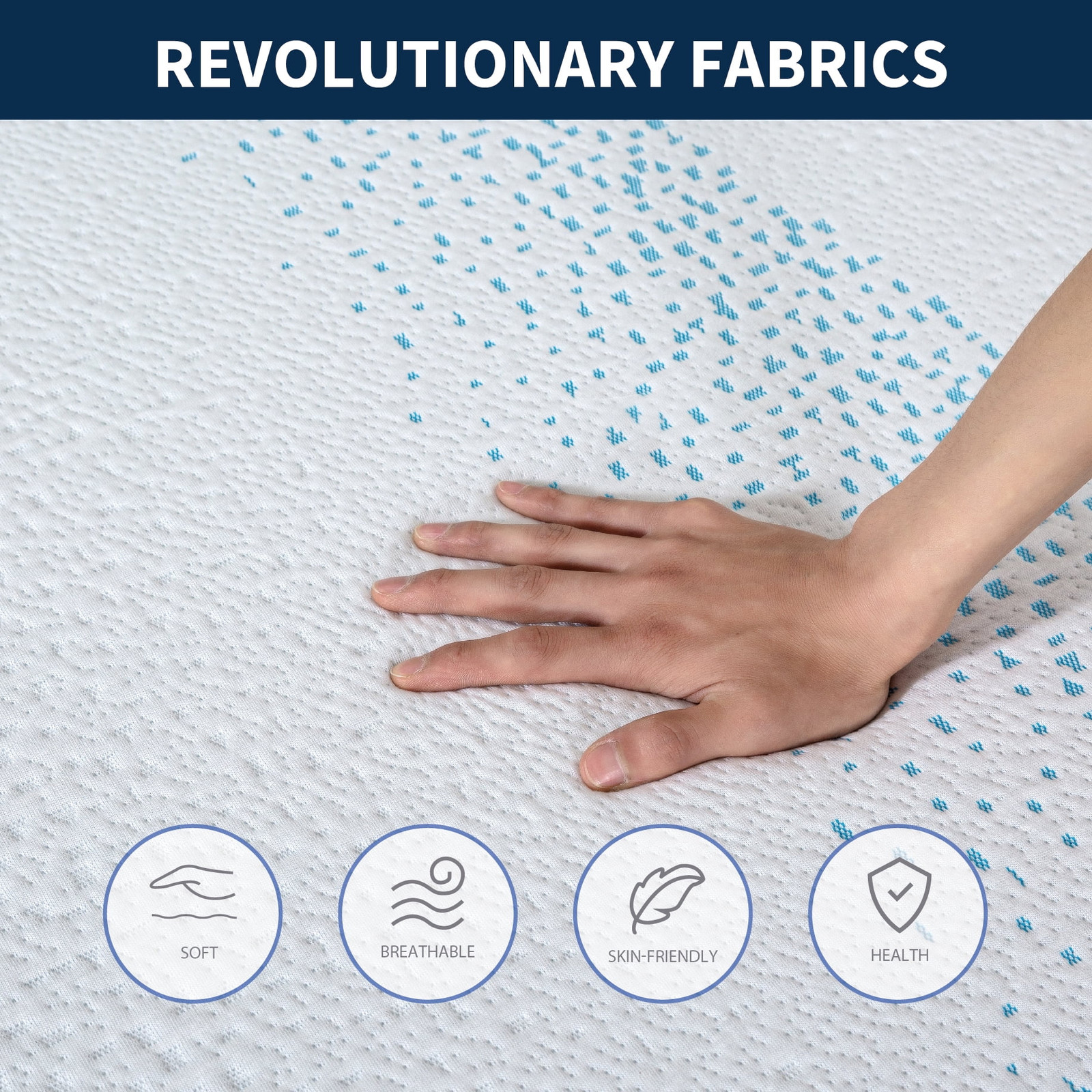 Memory Foam Mattresses Medium Firm Jacquard Cover Twin/Full/Queen