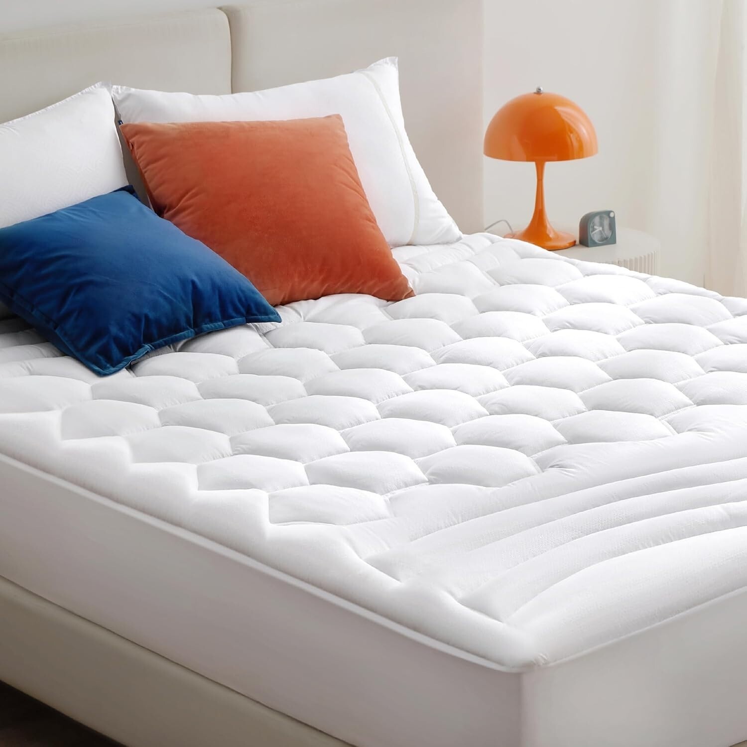 Colchon Espuma de Memoria Capa de Gel en Caja Queen Acolchado Mattress Protector