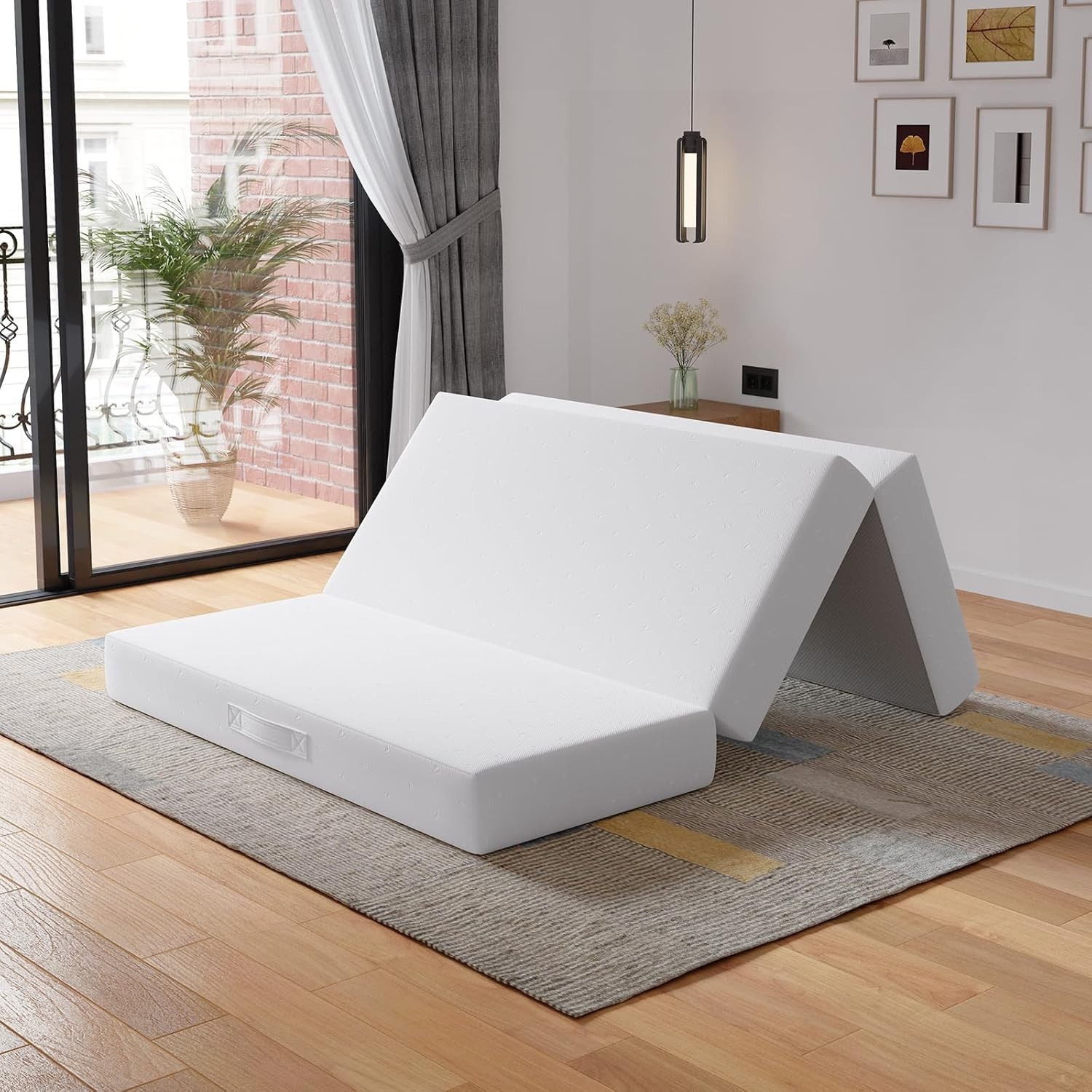 Foldable Mattress Queen | 6 inch Folding Mattress Floor Sofa | Trifold Mattre…