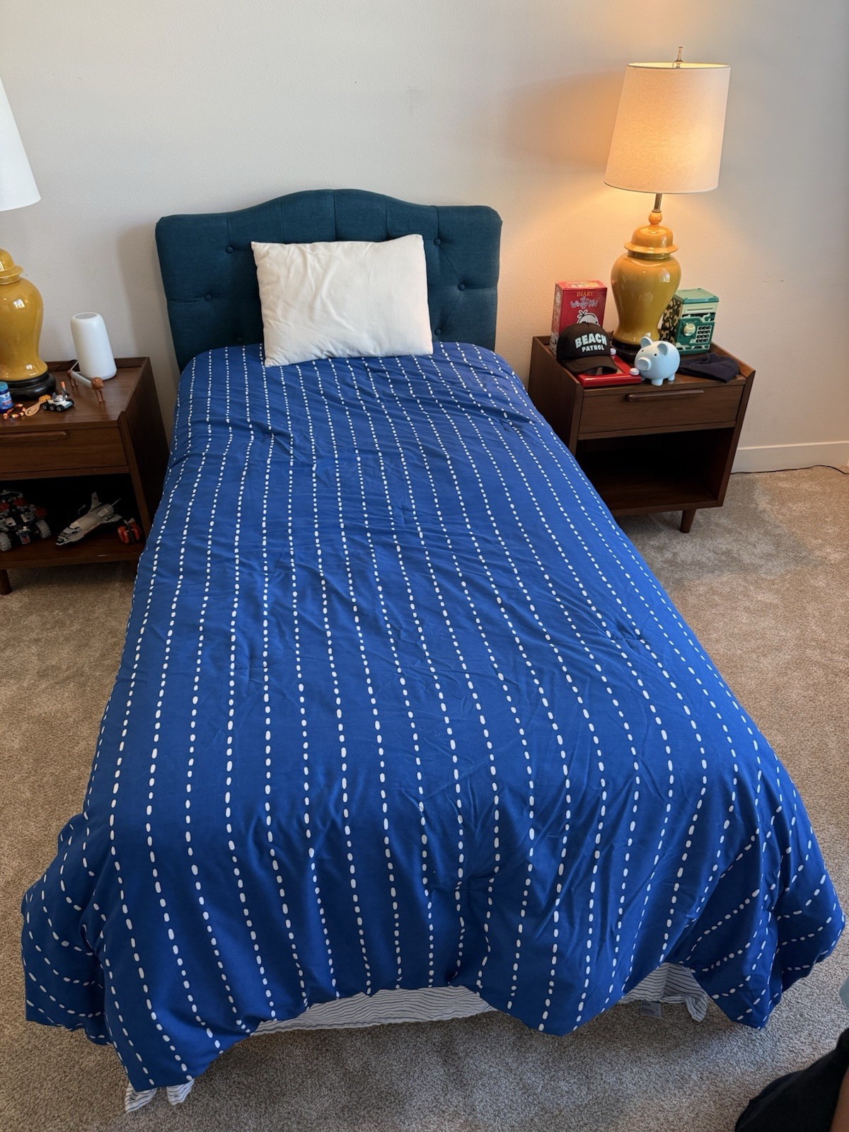 Serta Perfect Sleeper Twin Medium Innerspring Breathable Mattress and Bed Frame
