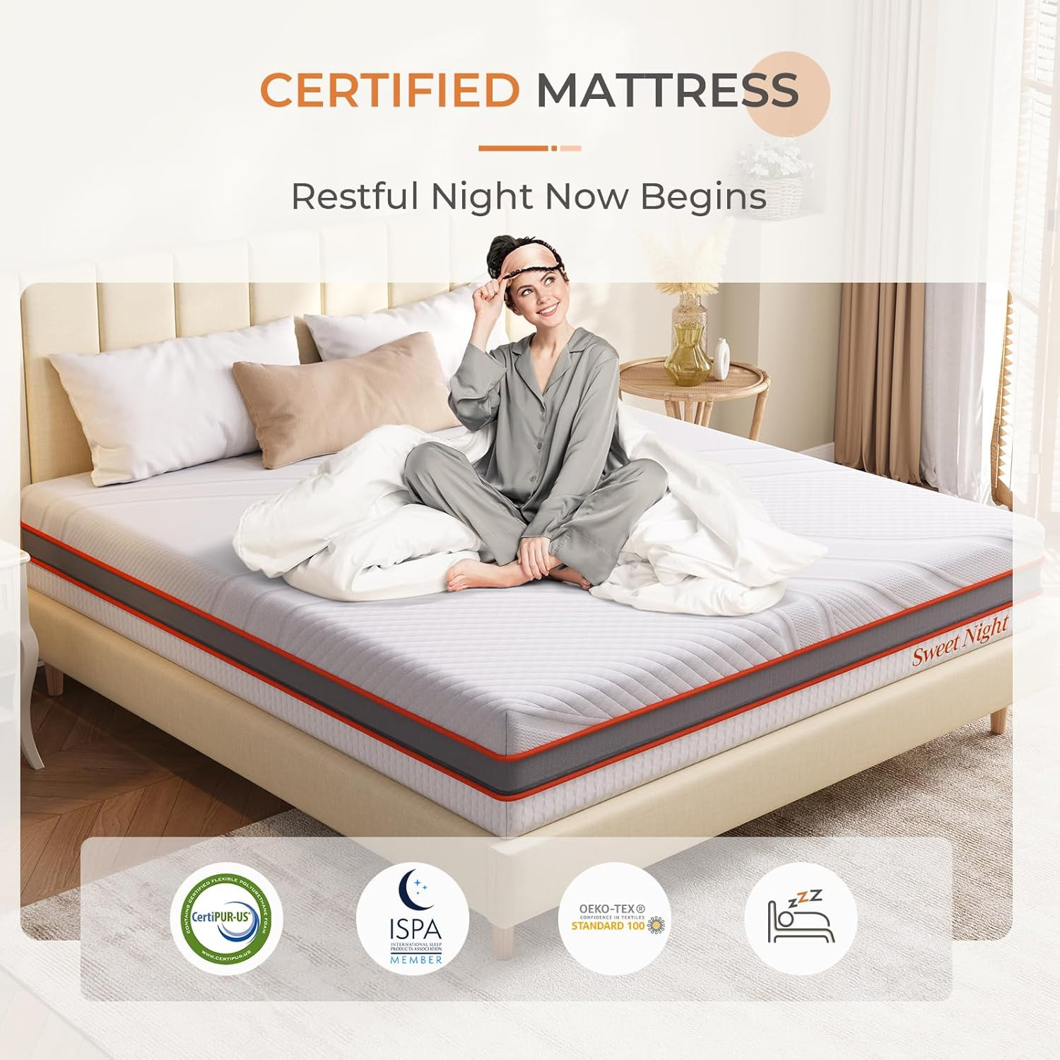 12″ King Gel Memory Foam Mattress – Flippable & Motion Isolating Comfort