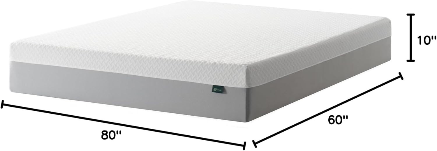 Airflow Memory Foam Mattress, Queen Size, Fiberglass Free