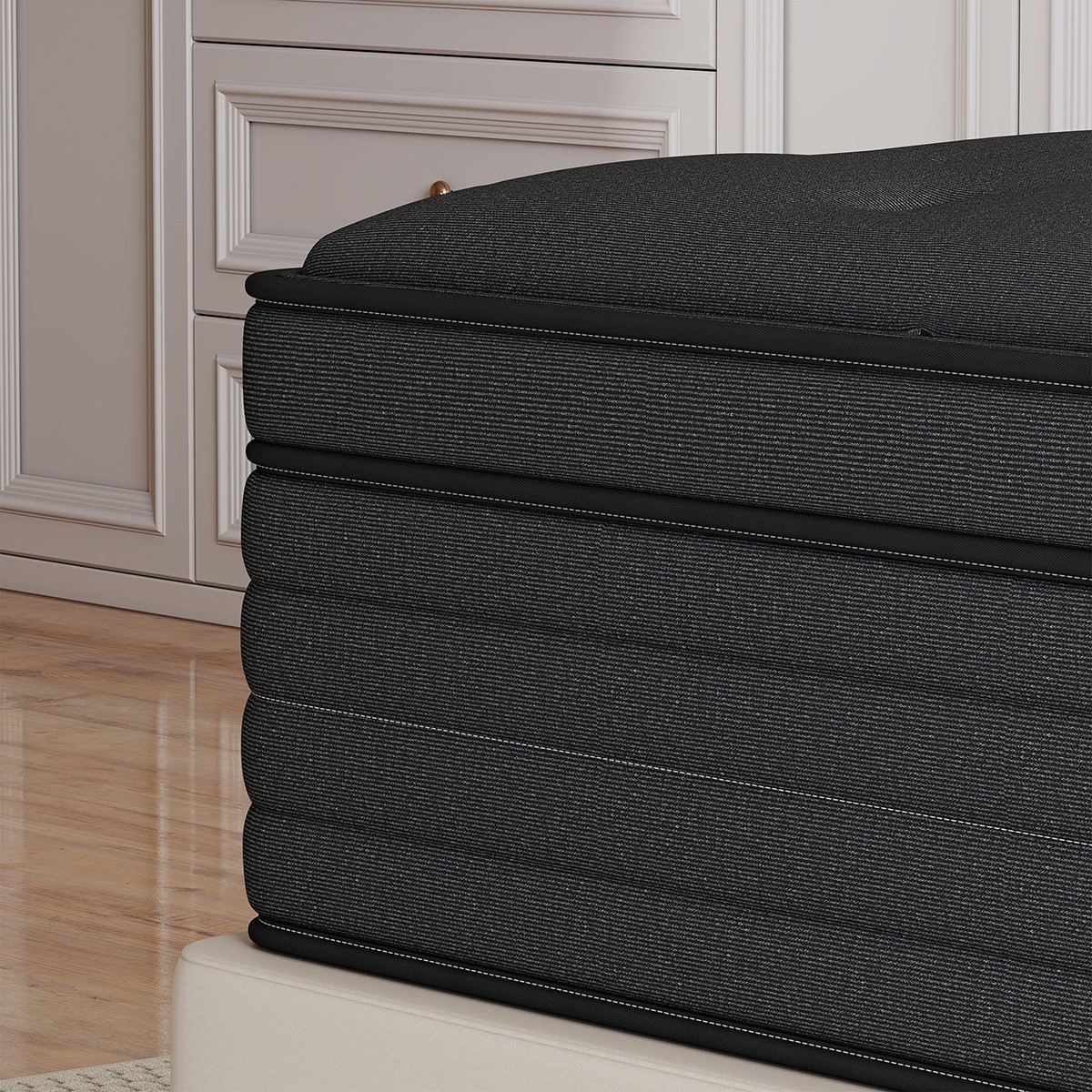 12″ 14″ Mattress in a box Twin Full Queen King Hybrid Spring Medium Firm Black