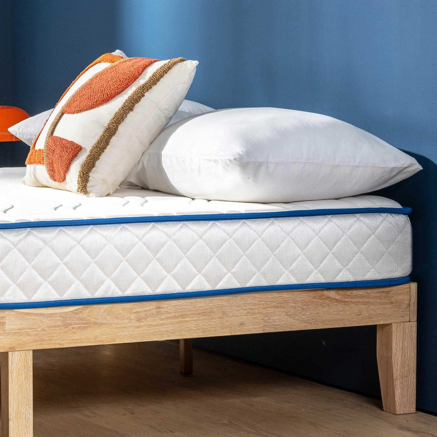 6 Inch Bonnell Spring Hybrid Mattress, Tight Top, Certified Safe Foams & Fabric,