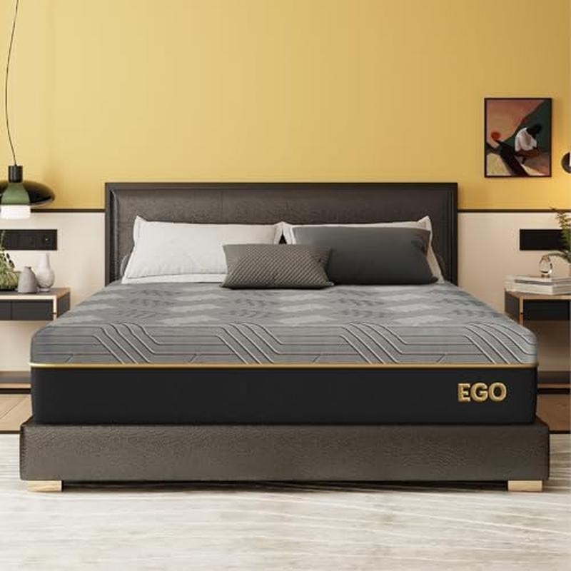Queen 12 In Cooling Gel Memory Foam Mattress Therapeutic Back Pain Relief New