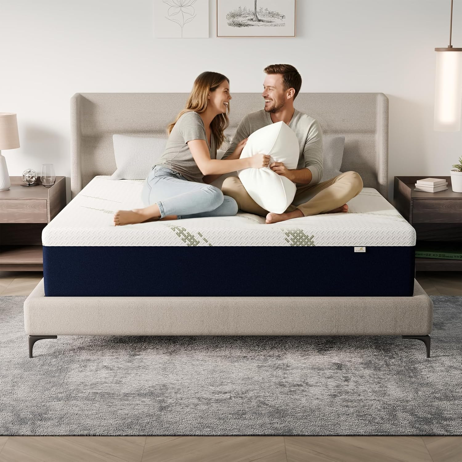 Full Size Mattress 10-Inch for Sleep Cooler – Cooling Gel Memory Foam Mattress w