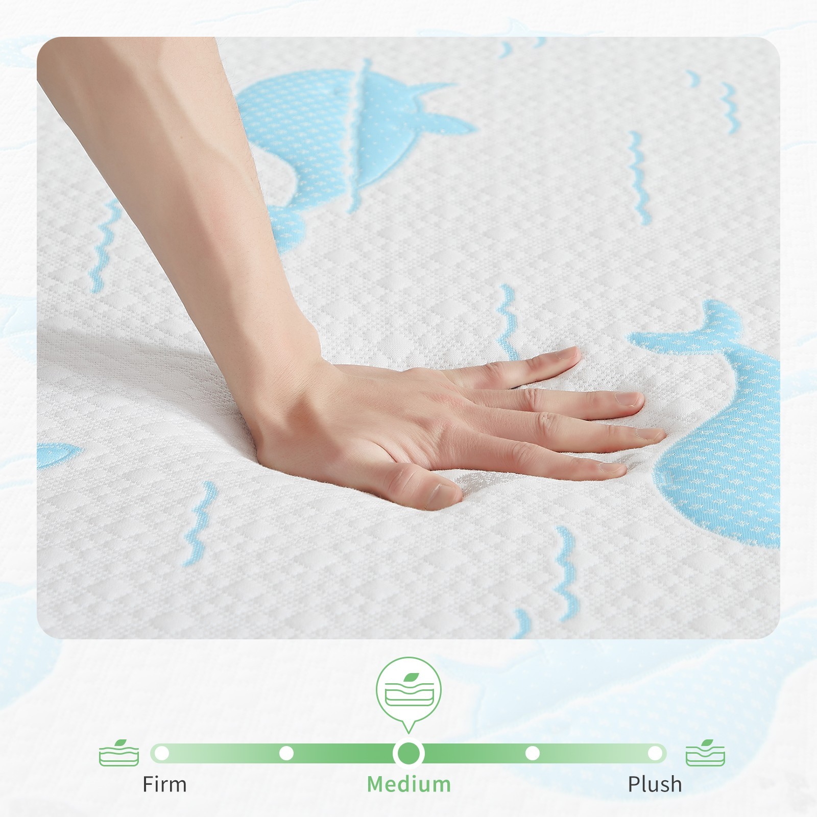 5″ 6″ Cooling Gel Memory Foam Mattress with Breathable Washable Cover in a Box
