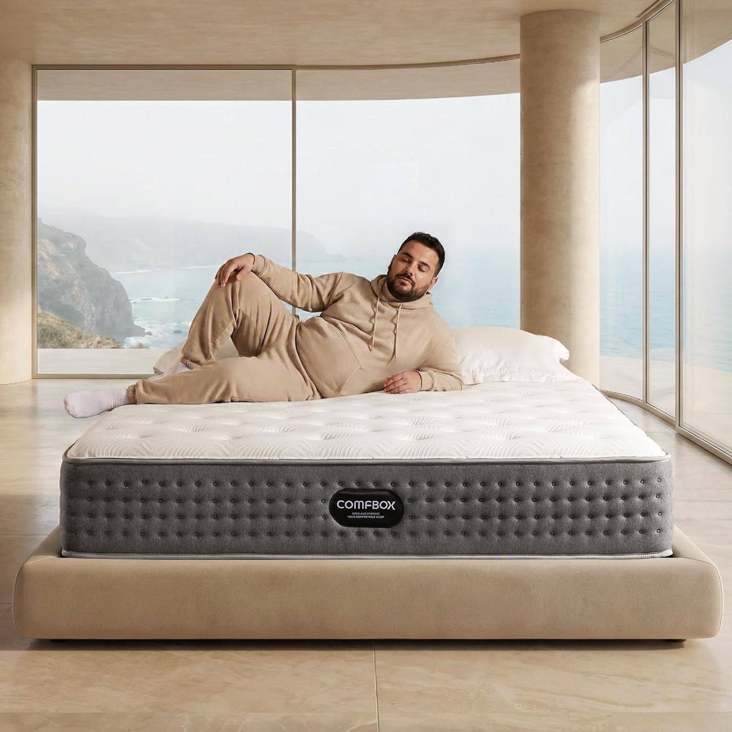 14 Inch King Size Mattress | the Feel Most Sleepers Prefer King Mattress Hybrid