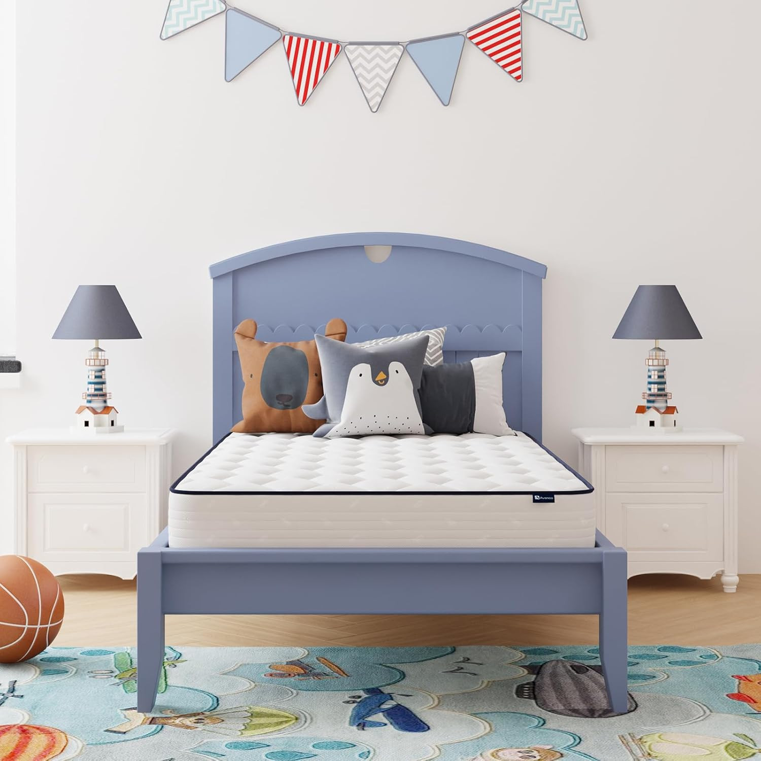 6″ Twin Hybrid Mattress – Soft Foam & Spring, CertiPUR-US, Breathable Fabric