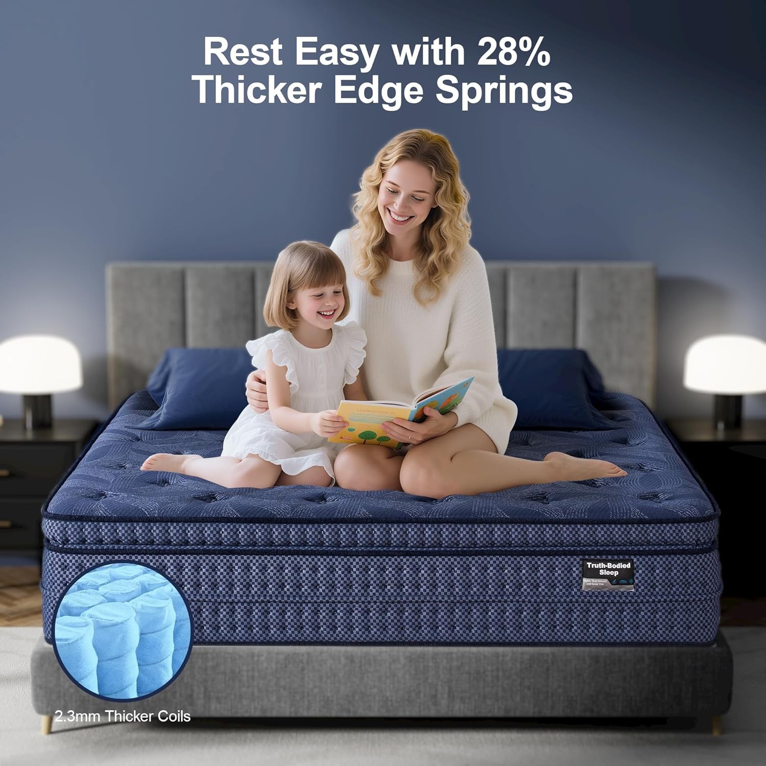 Plush – Memory Foam Hybrid Mattress Strong Edge Support Without