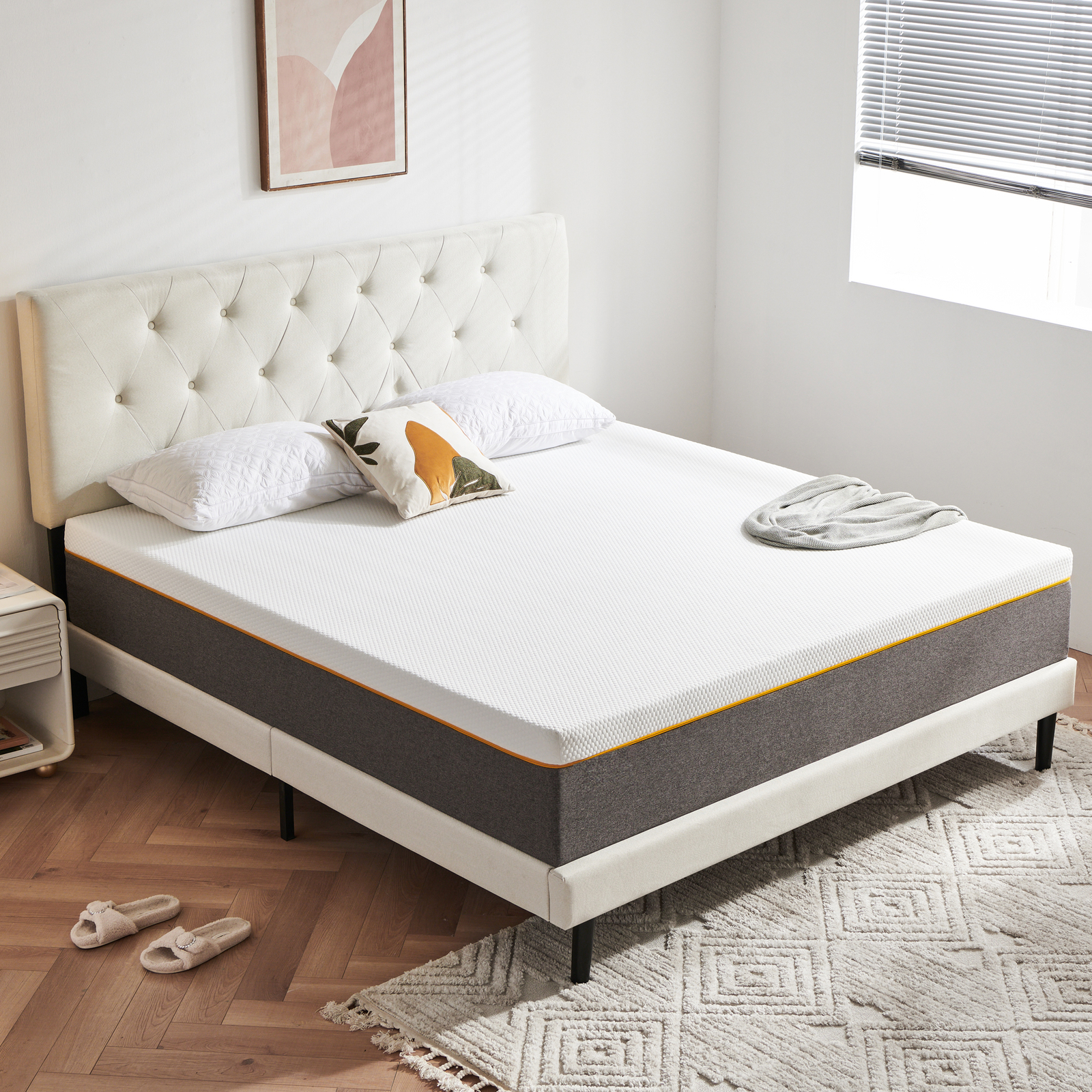8/10/12 Inch Twin, Full, Queen, King Cool Gel Memory Foam Mattress – Multi-Thick