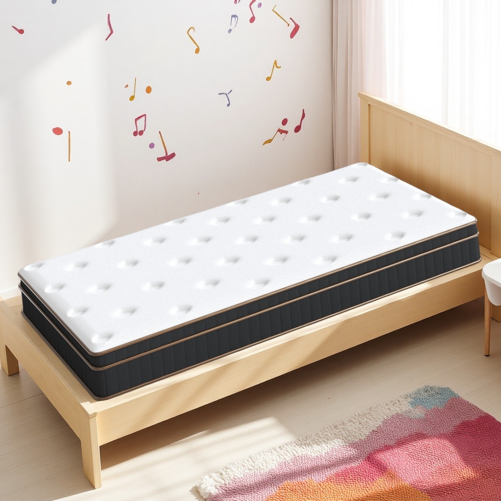 Twin Innerspring Mattress 10″ – Medium Firm Breathable For Dorms Guests
