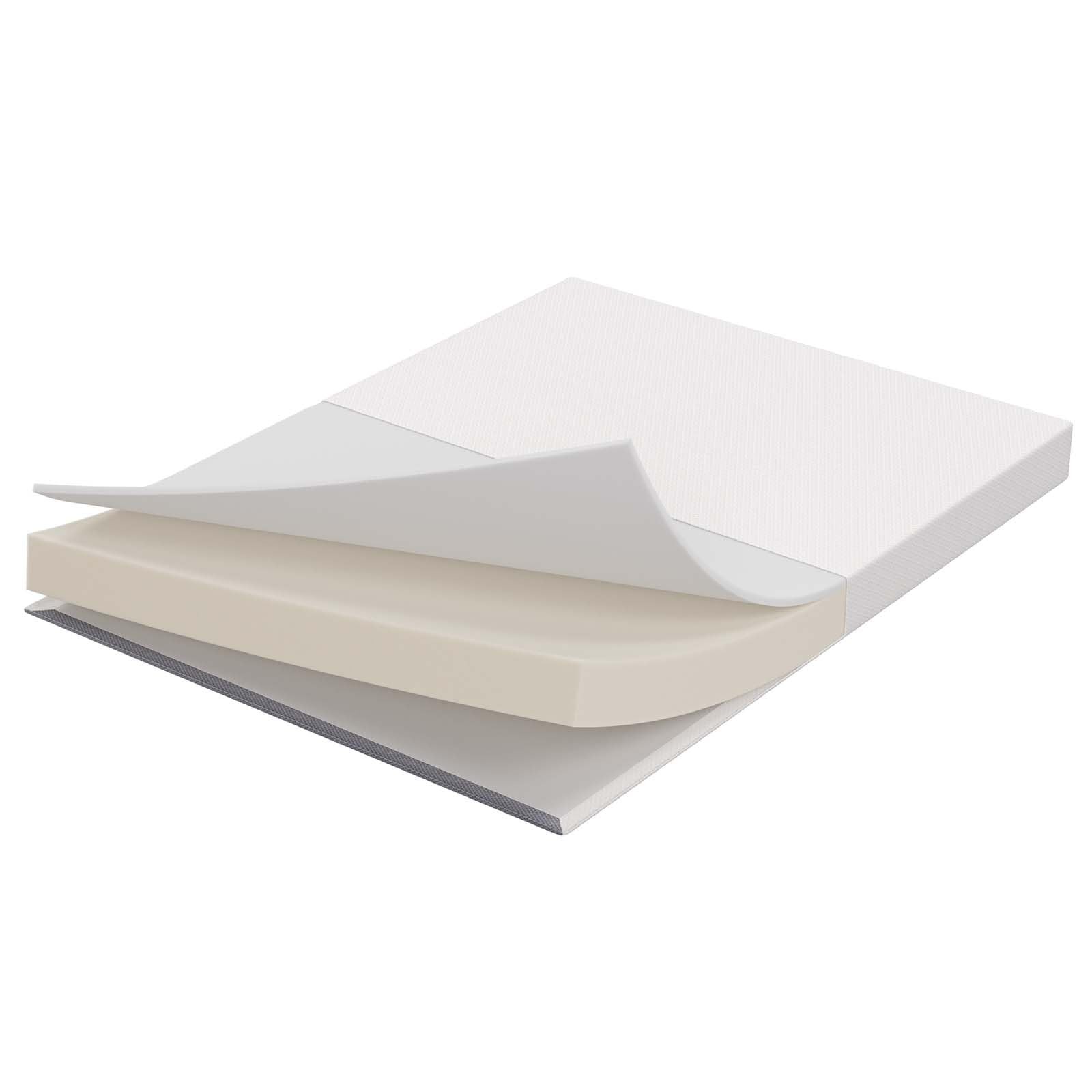 Modway Mila 6″ Modern Style Memory Foam Full XL Mattress in Gray
