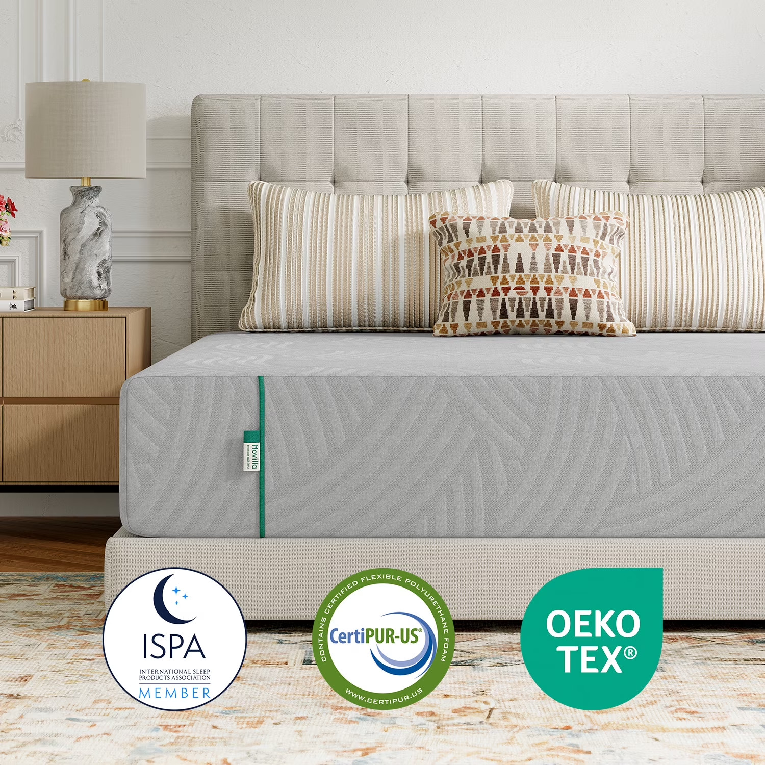 8 Inch Full Memory Foam Mattress Medium Firm Bed in a Box Washable Cover