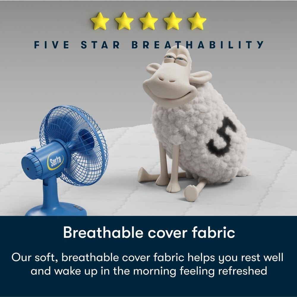 Serta Five Star Mattress Sleep to Go Twin Medium 8 in. Mattress in a Box