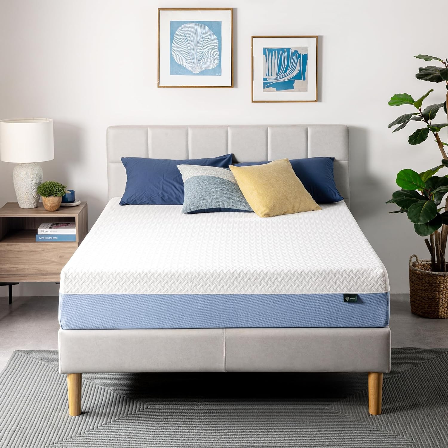 Zinus 5-to 12-Inch Twin Cooling Essential Memory Foam Mattress, Medium Feel