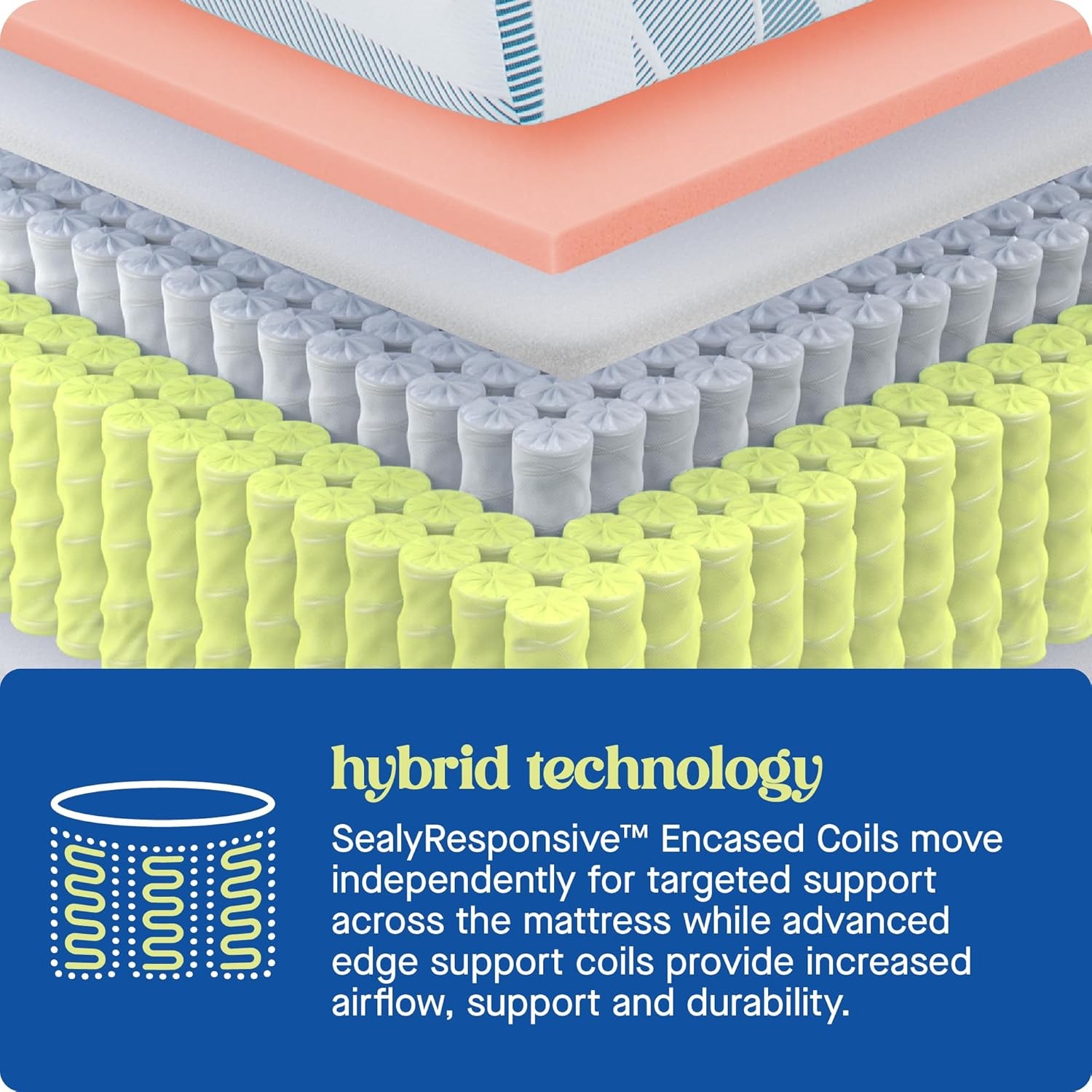 Dreamlife 10” Hybrid Mattress-in-a-Box, SealyComfort Gel Memory