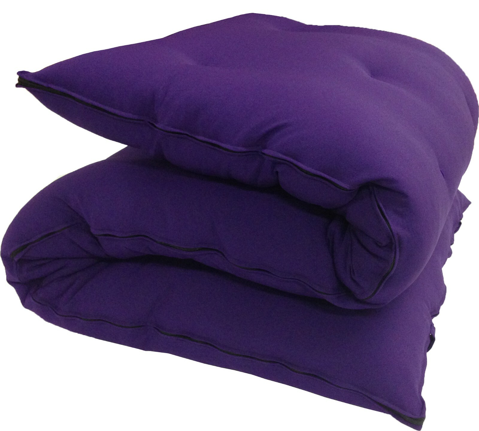 Queen Size Purple Japanese Floor Rolling Futon Mattresses, Thai Mat, Cotton Beds
