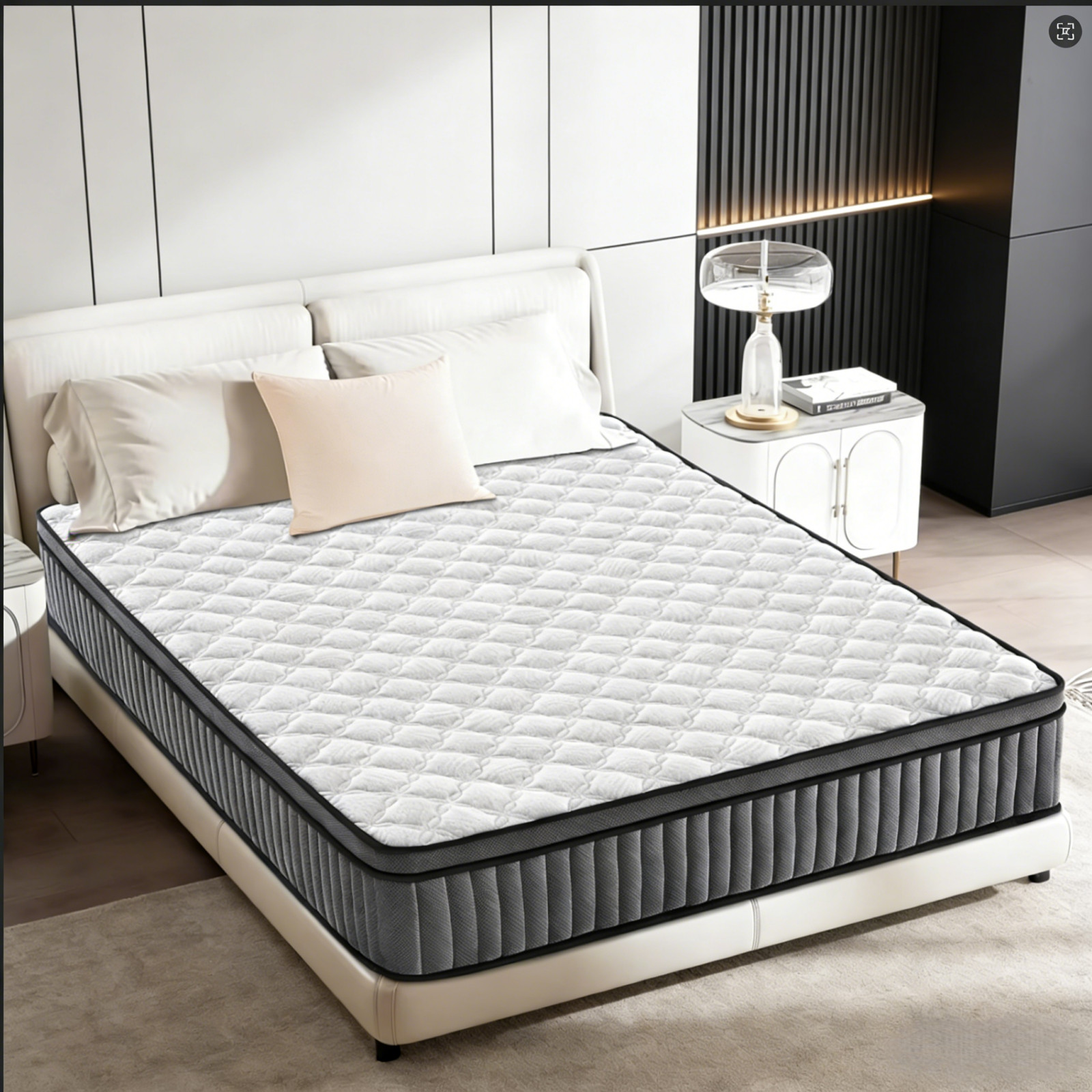10″ 12″ Twin Full Queen King Size Memory Foam Hybrid Spring Mattress In A Box
