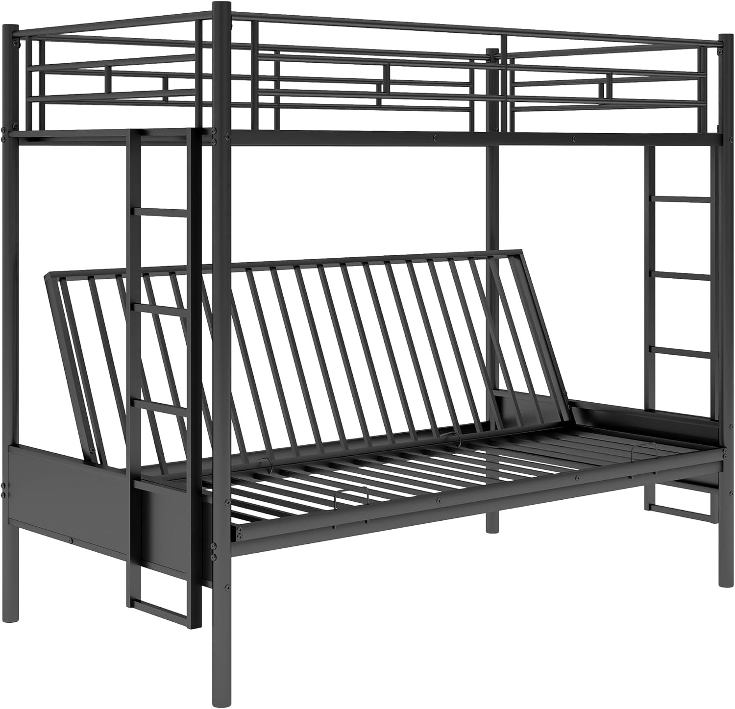 Twin Over Futon bunk Bed, Futon bunk Bed, loft Bed with futon,