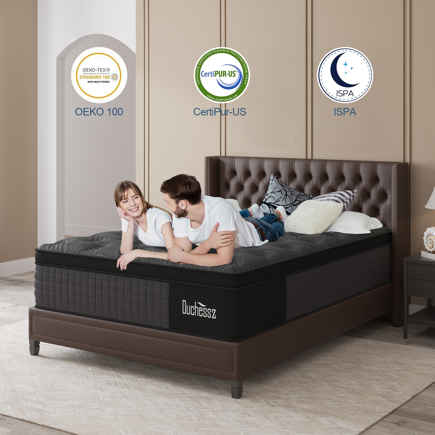 12″14″ Twin Full Queen King Size Mattress in a Box Hybrid Spring Memory Foam