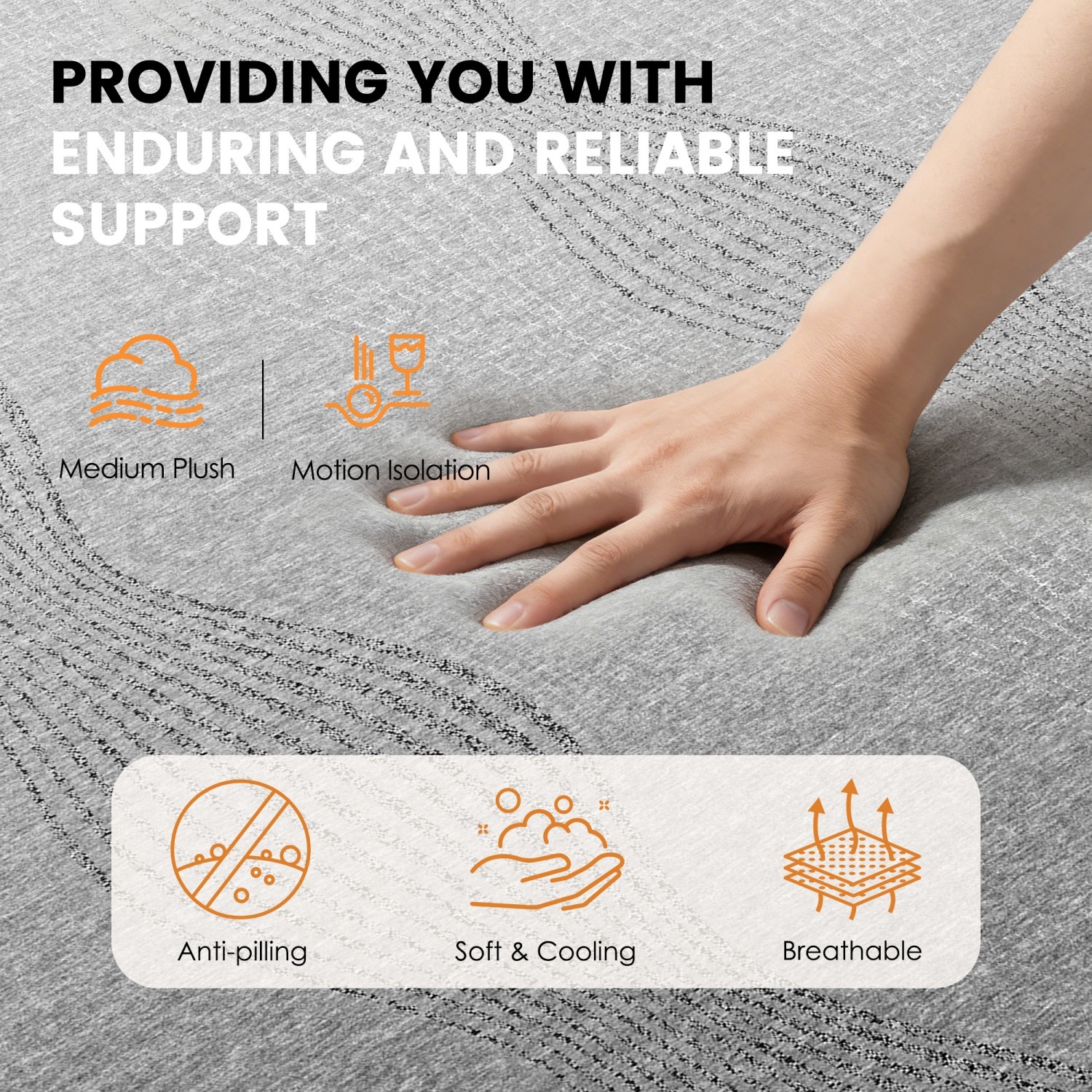 14in Full/Queen/King Size Memory Foam Mattress Medium Soft CertiPUR-US Certified
