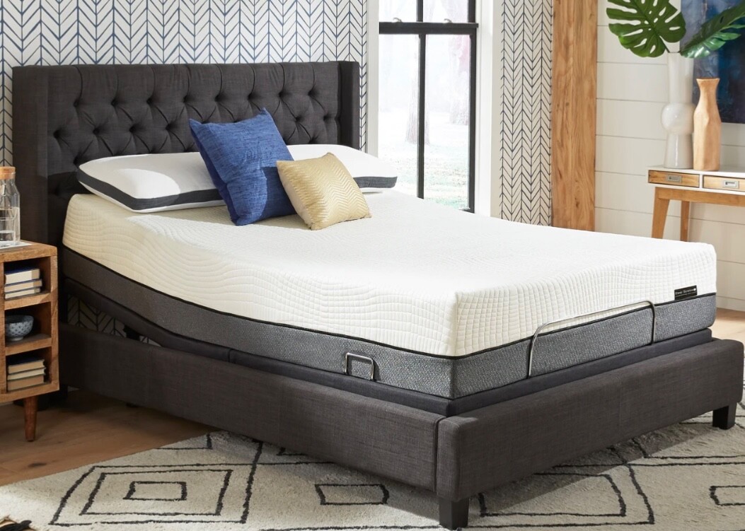 The Bamboo Cool Comfort mattress features two types of specialty memory foams 