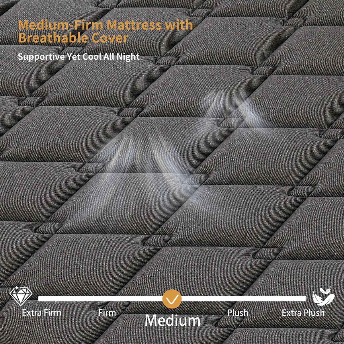 12″ Hybrid Mattress in a Box Gel Memory Foam Spring Twin Full Queen King Size