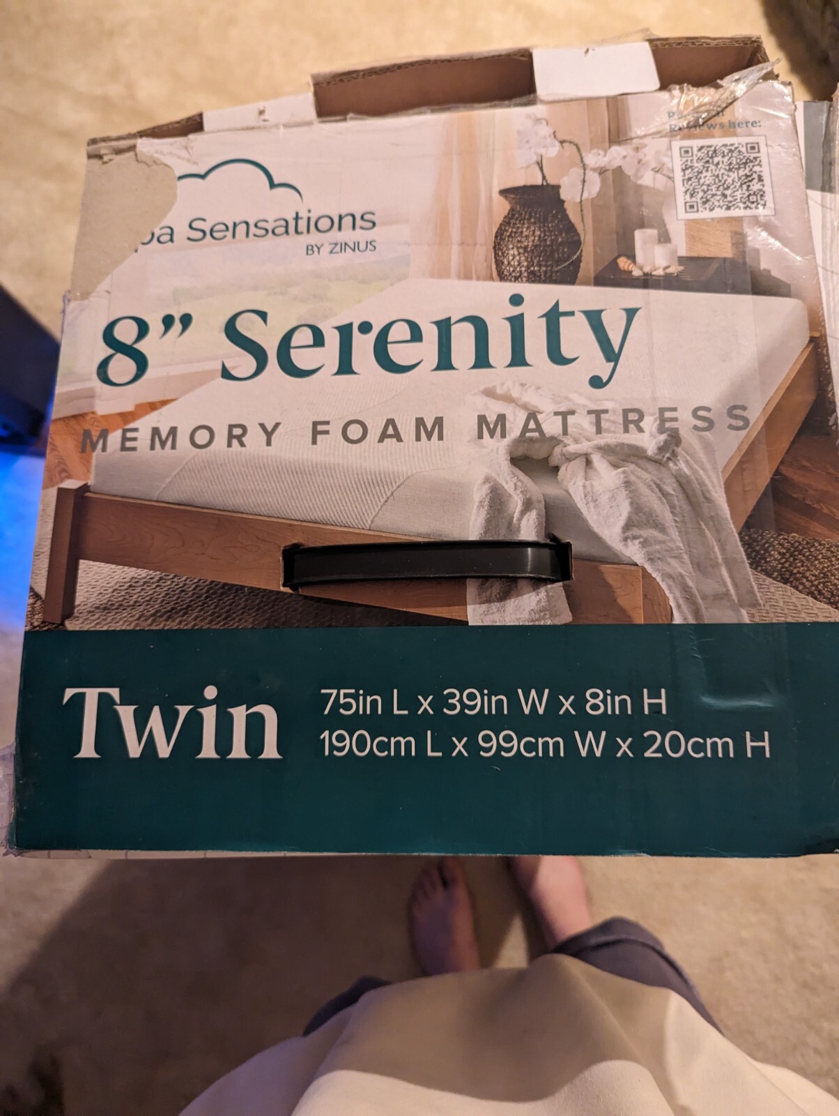 twin size memory foam mattress