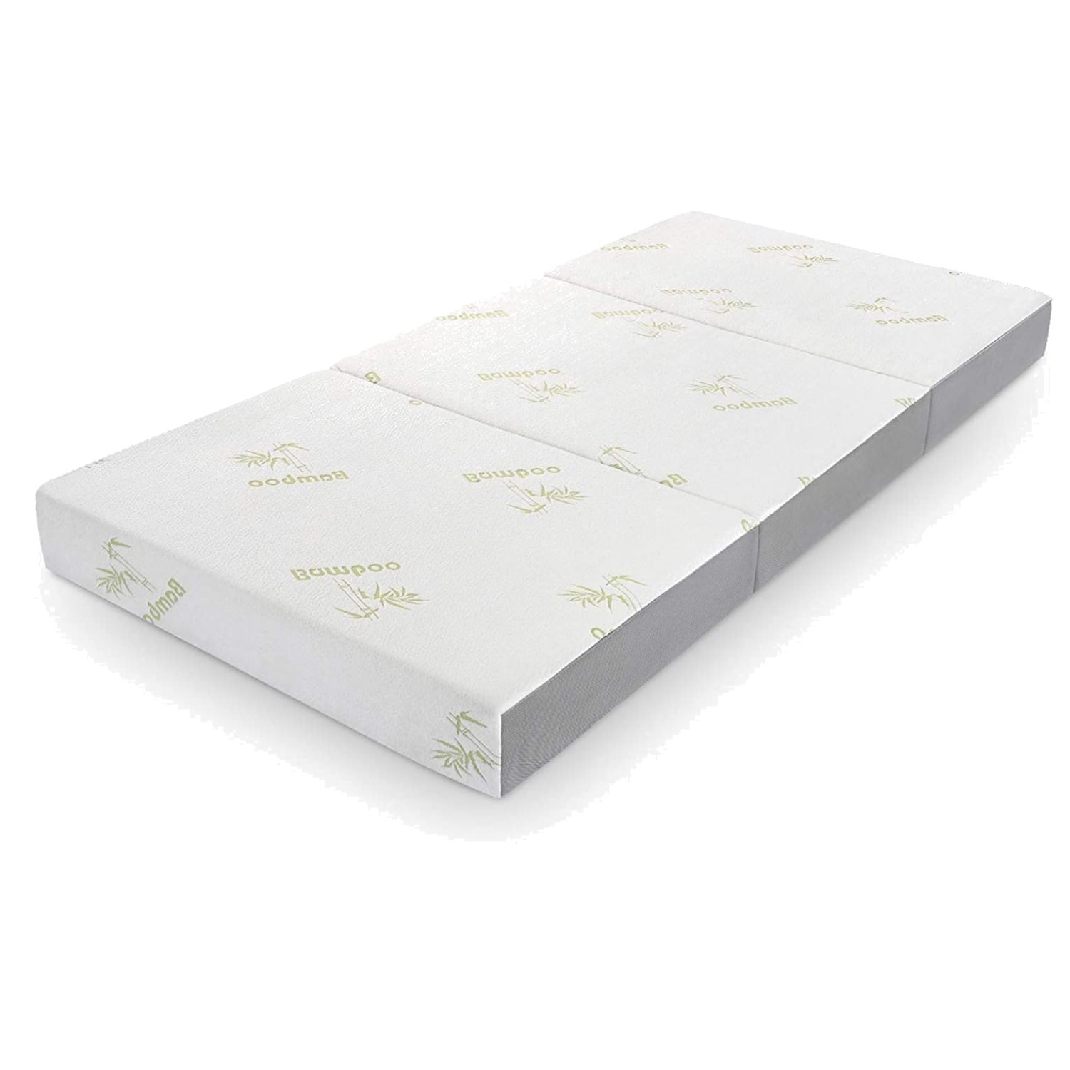 Portable 6-Inch Twin Folding Mattress – Trifold Memory Foam with Removable Cover