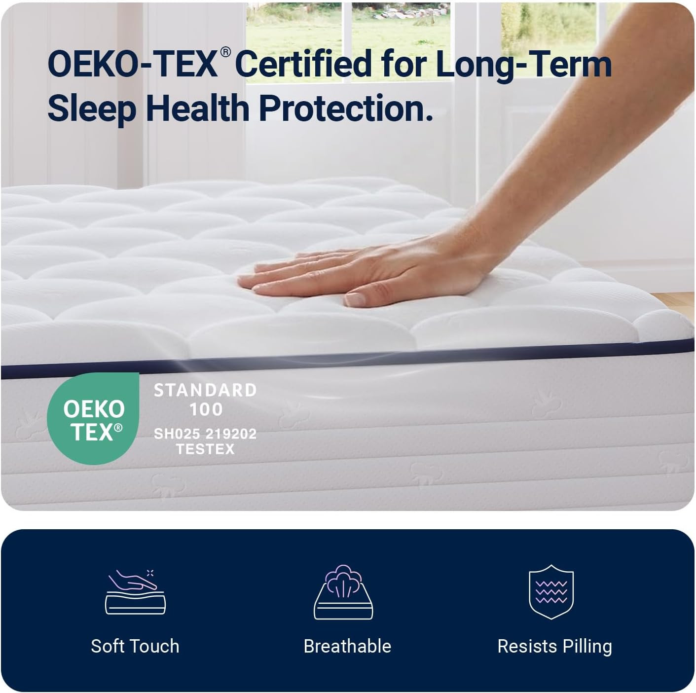 6 Inch Twin XL Mattress, Twin Bed Mattresses in a Box, Medium Soft, Breathable F