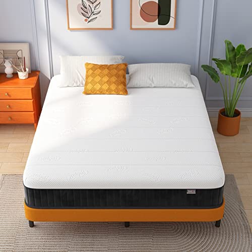 SWBVS TWIN MATTRESS 10″ MEMORY FOAM SINGLE BED MATTRESS BT10TW -WHITE