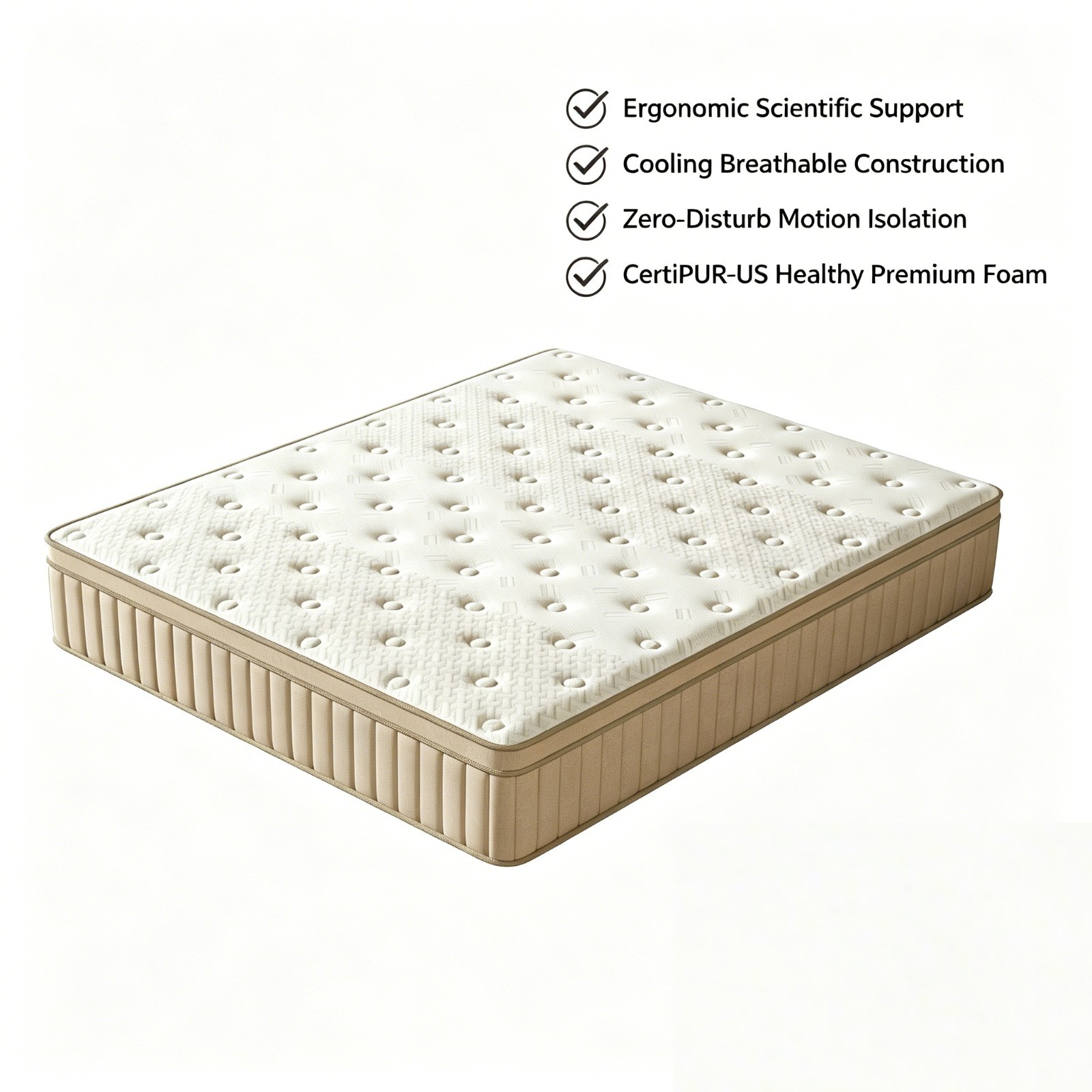 10” Gel Memory Foam Hybrid MattressSpring FULL Size Bed IN BOX 10”*75”*54”