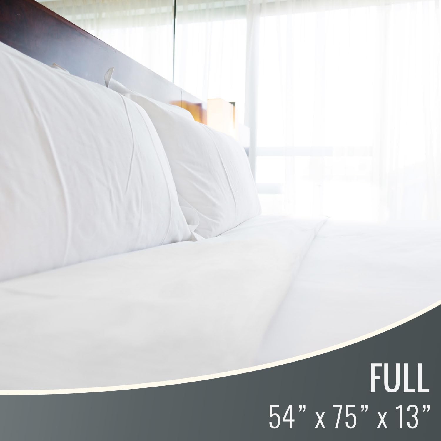 DMI Waterproof Mattress Protector and Cover, Encased Full, White