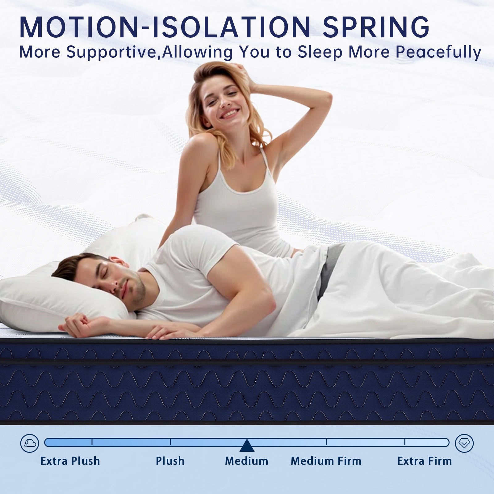 10″ 12″ Twin Full Queen King Mattress Gel Memory Foam Hybrid Spring Bed In a Box