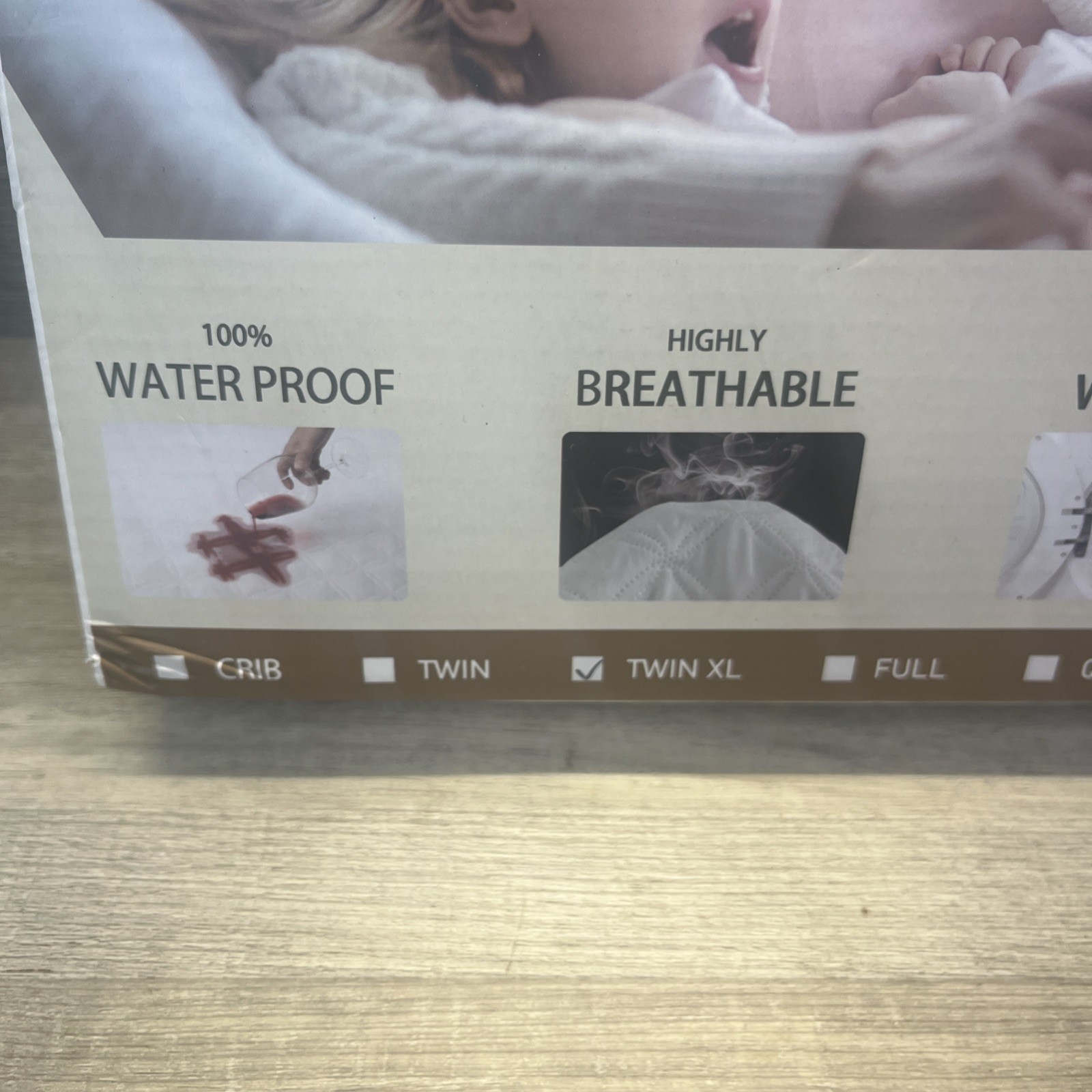 BEDLORE Waterproof Mattress Protector Twin XL Pad Twin White College Bed