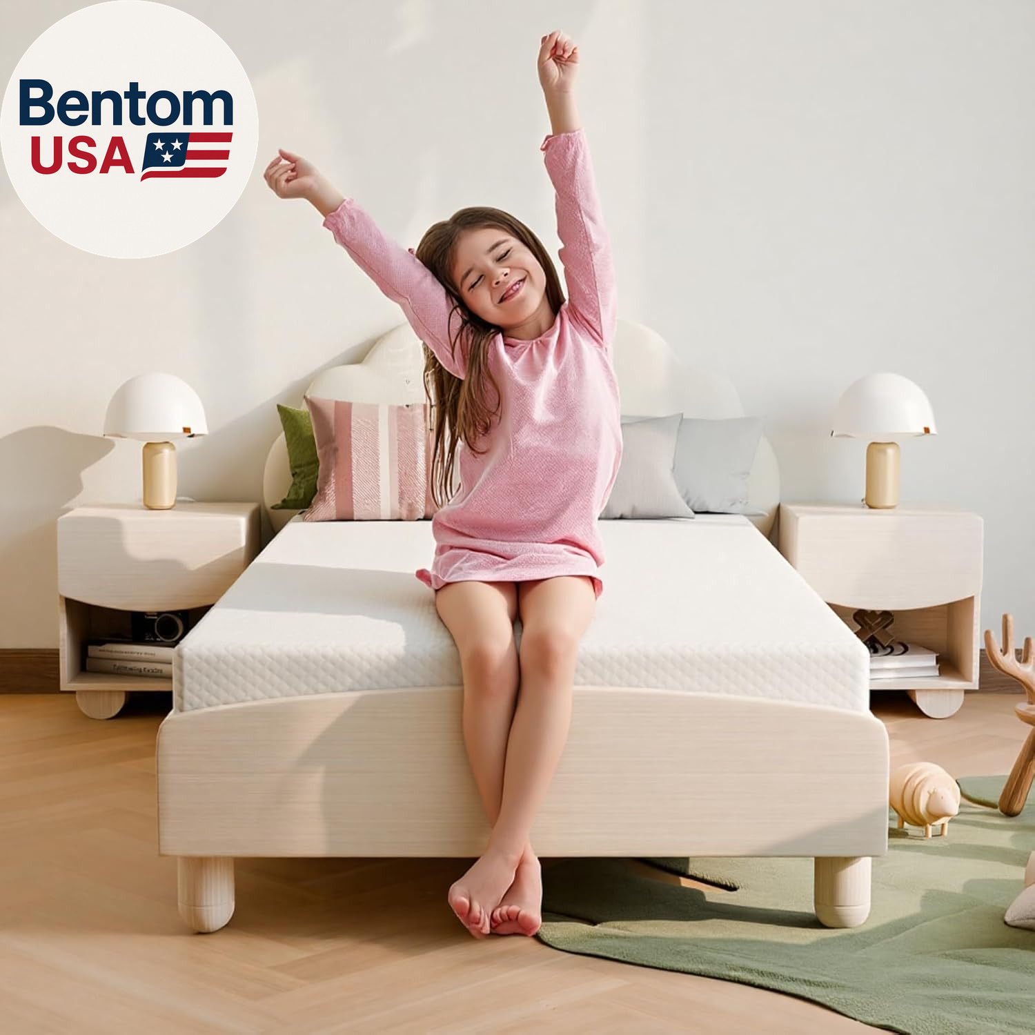 Twin Mattress 5 Inch, Medium Firm for Support & Pressure Relief – Cooling Gel Me