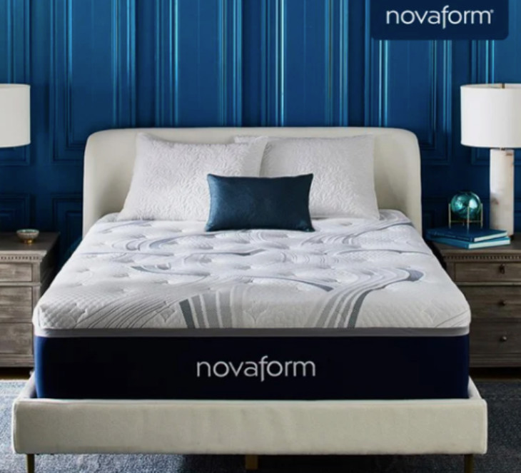 Novaform 14” ComfortGrande Advanced Gel Memory Foam Mattress,Queen